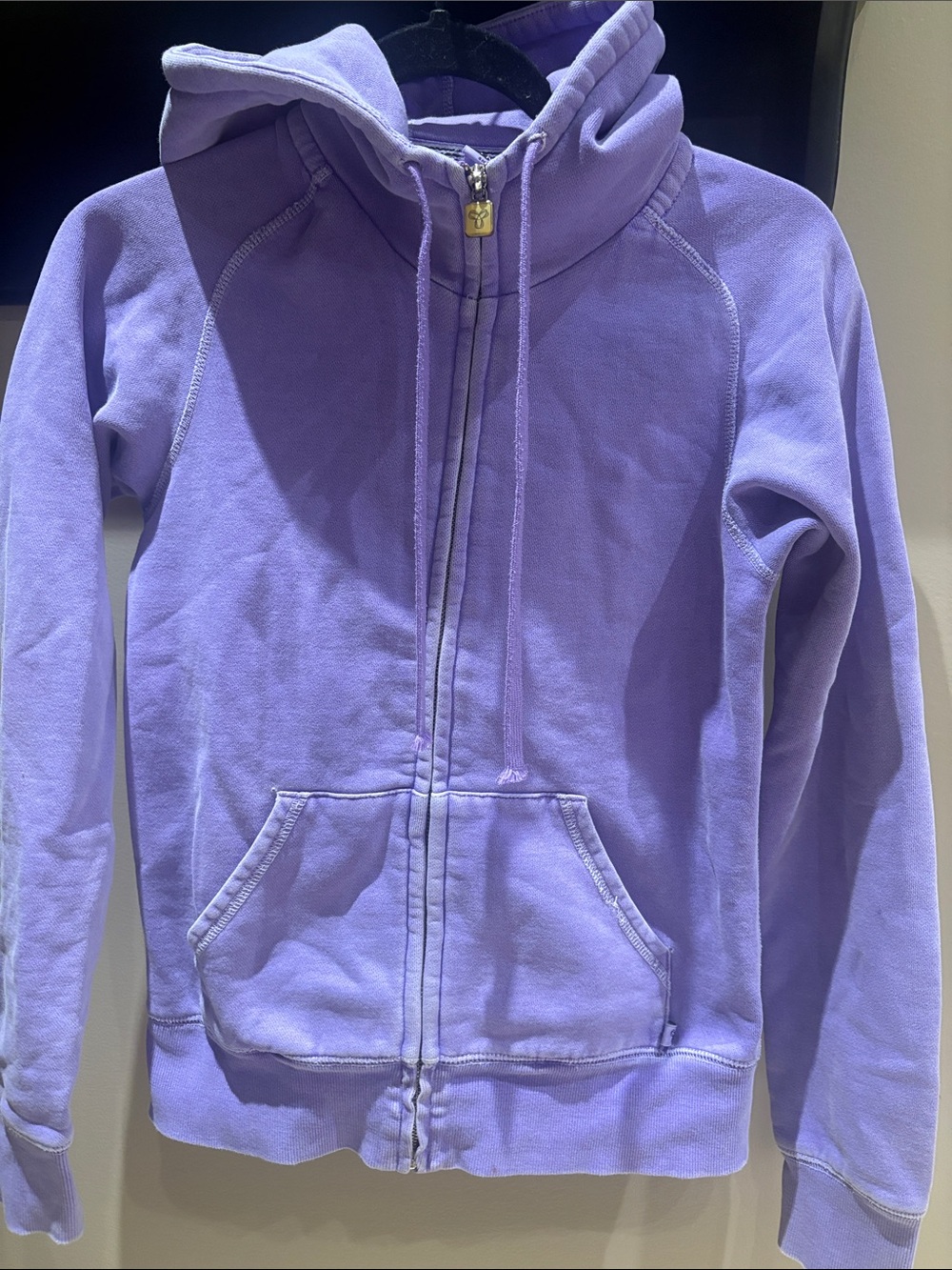 Womans Lavender Zip-Up Hoodie Sweatshirt - TNA
